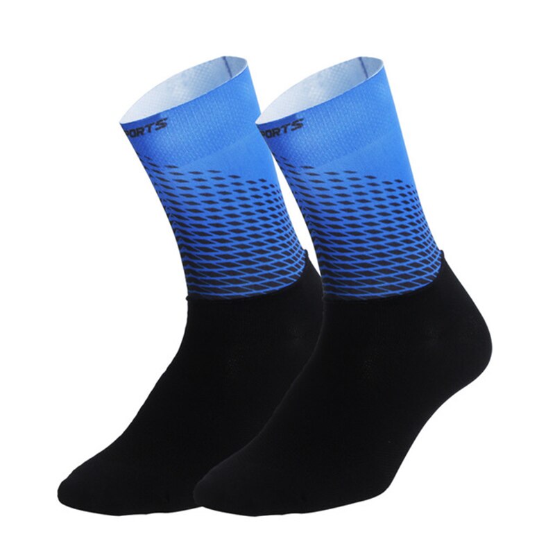Delle Donne degli uomini di Anti Slittamento Calzini di Calcio In Nylon Traspirante Esercizio All'aperto di Basket In Esecuzione Calzini Da Calcio Senza Soluzione di Continuità Calze Da Trekking: blue / S
