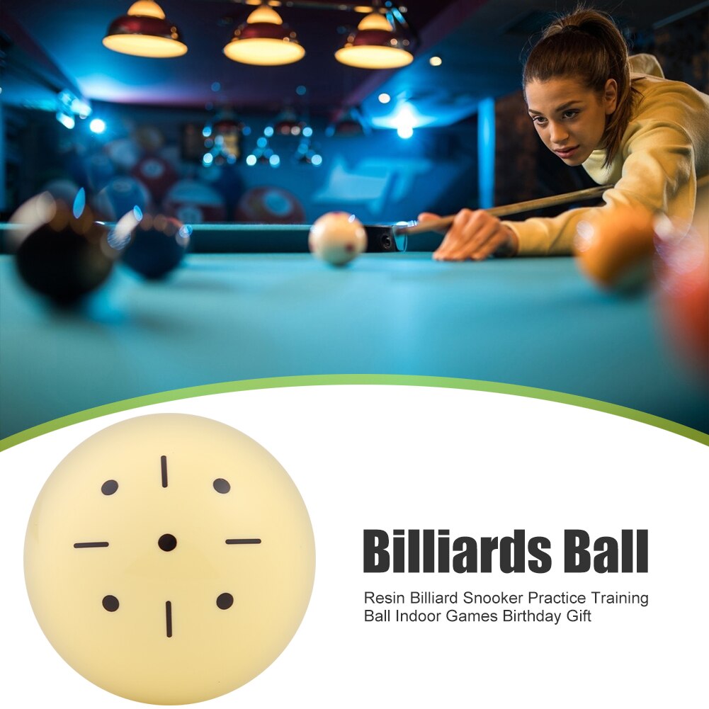 Tafeltennis Cue Bal Hars Biljart Praktijk Pool Snooker Training Bal Cueball Thuis Training Zwembad Bal Accessoires