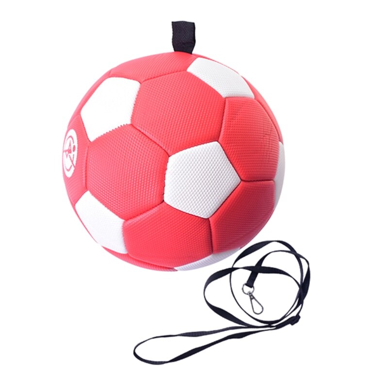 Balón de entrenamiento de fútbol N0HA, balón de fútbol inteligente juvenil con correa para malabares, Control de pie, práctica de patadas, cordón ajustable: B 3RW