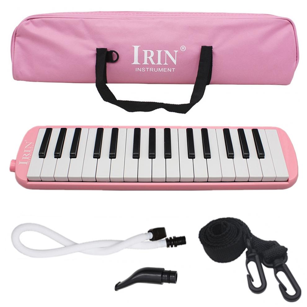 32 Keys Melodica Pianica Piano Style Melodica Musical Instrument with Carrying Bag for Students Music Lovers Beginners Kids: Pink