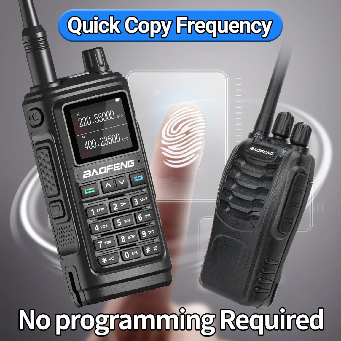Baofeng UV-17 Pro V2 Walkie Talkie Tri Band Wireless Copy Frequency Long Range powerful Type-C UV-5R UV-21 Pro Ham Two Way Radio