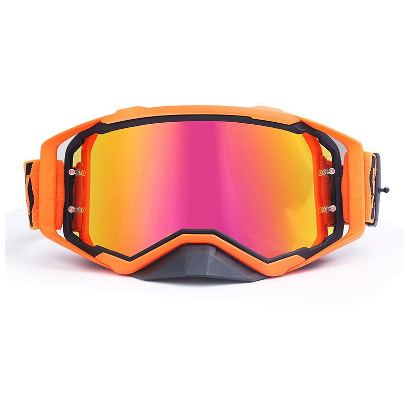 LIANGING Motorcrossbril – Retro Skibril Met TPU-frame, UV-bescherming, Wind- En Stofdicht, Verstelbare Band