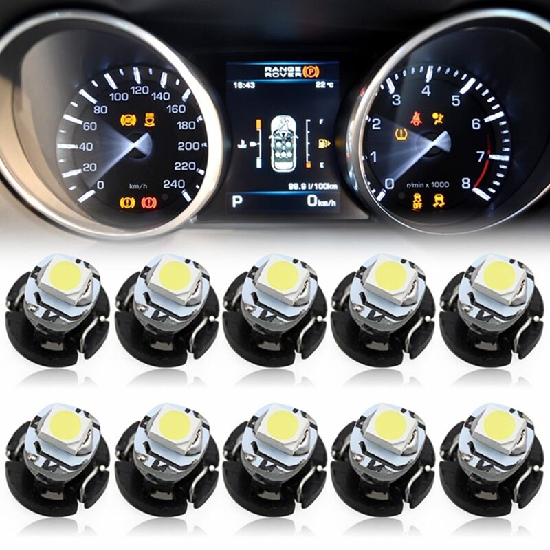 10 st 1 smd led  dc12v auto dashboard dash lamp cluster glödlampor bilinstrumentlampa  t3 t4.2 1210 3528 t4.7 5050