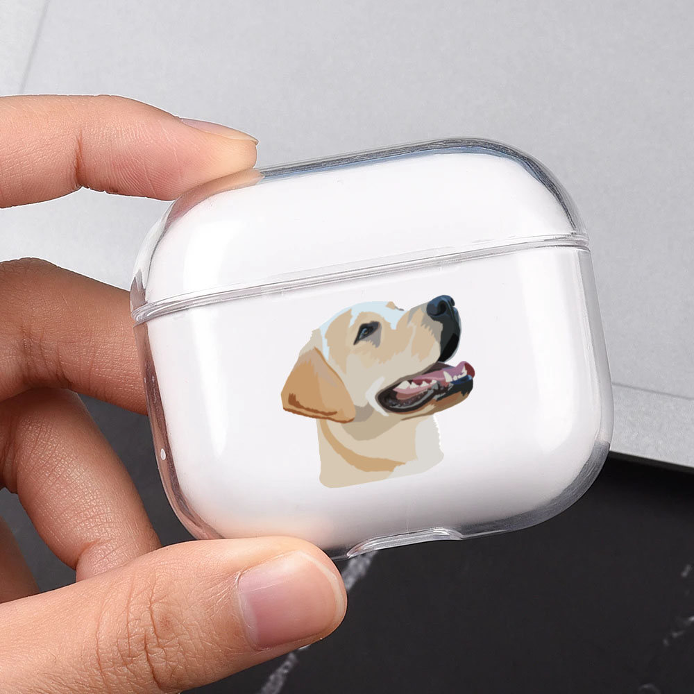Cute Dog Labrador Retriever Airpod Cases 3 for 2 1 Pro Pods Gen Air Pods Pro Cover Lovely Pet Earphone Cartoon Box Coque