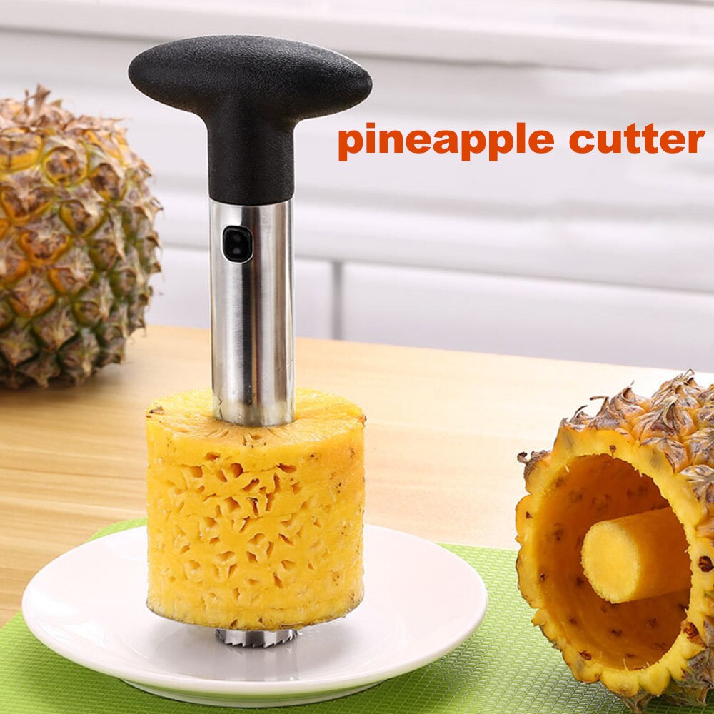 Pineapple Corer Stainless Steel Pineapple Cutter Fruit Slicer Cutter Peeler Stem Remover Blade Easy To Use Kitchen Tools