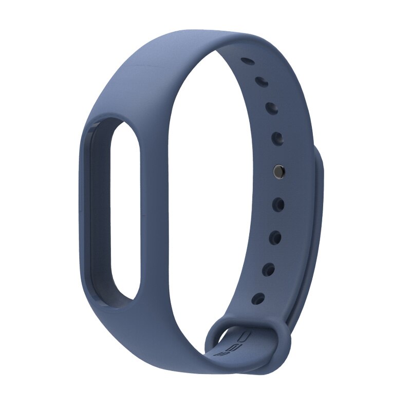 Para Xiaomi Mi Band 2 Correa de muñeca de silicona para mi Band 2 pulsera accesorios reloj inteligente Original M2 Miband 2 Correa: Midnight Blue