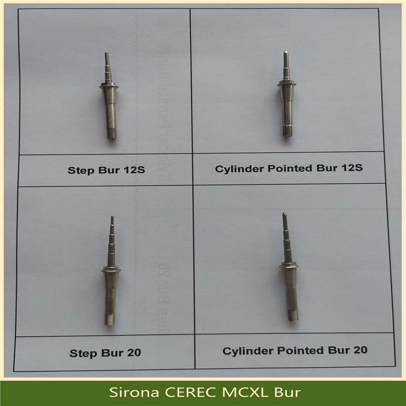 Fraises de fraisage Sirona inLab/CEREC MCXL adaptées à Sirona Cerec MCXL pour le fraisage de la céramique de verre