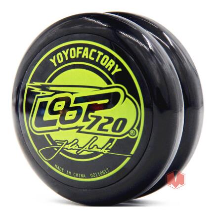 YYF loop 720 YOYO per giocattoli yo-yo professionali 2A per bambini: black yellow