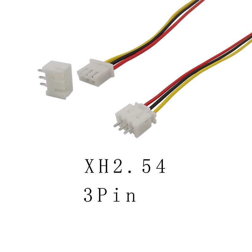 5/10Sets 2P 3P 4P 5P 6P 7P 8P 9P 10Pin Pitch 2.54mm JST XH2.54 XH 2.54mm Male Female Plug Socket Wire Cable Connector 20CM 26AWG: 3Pin / 10 Sets