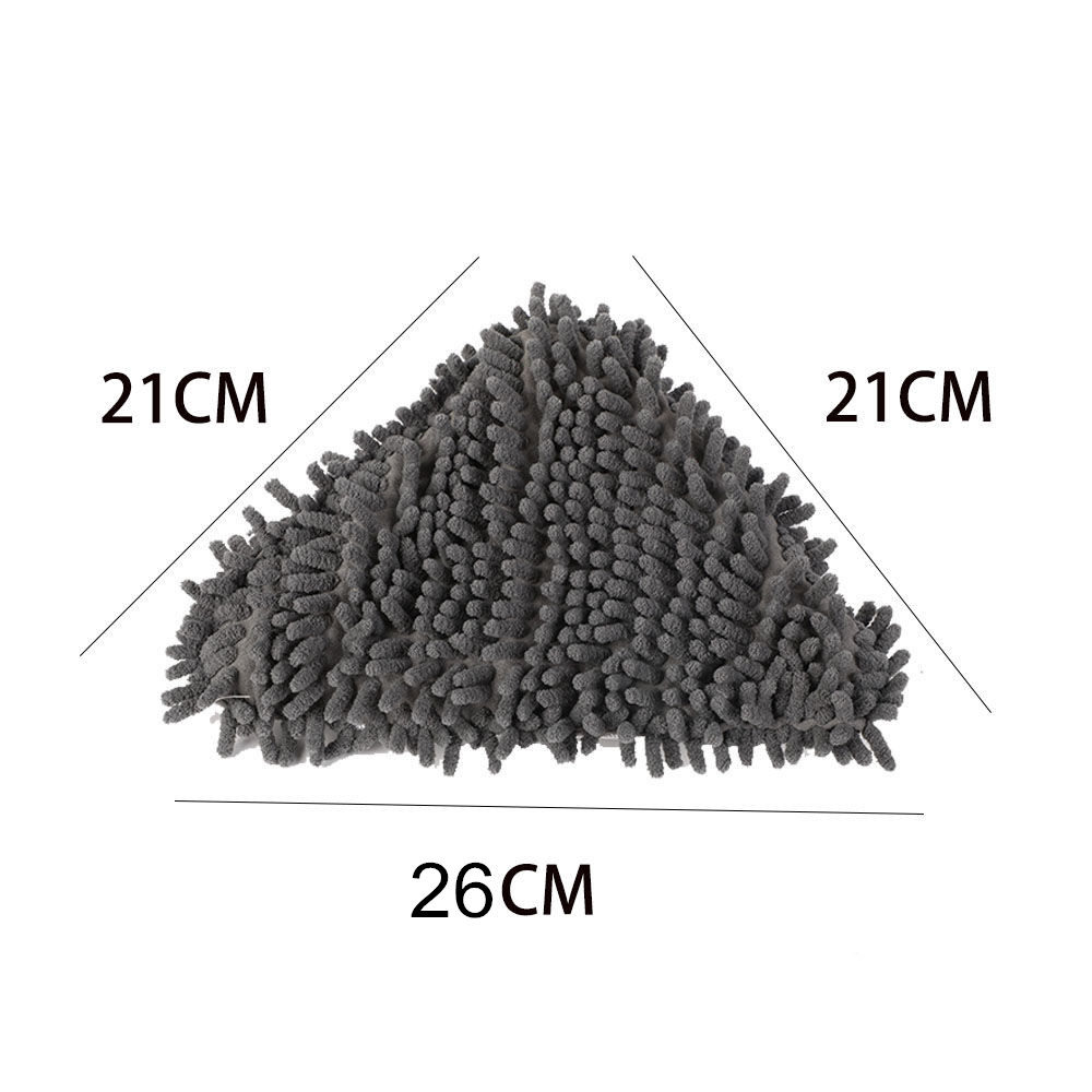26cm kolmio chenille kangas pölymopin vaihtopäätyynyt isot lasinpuhdistus mikrokuitulakaisu rievut pyyhe lattia kotiasunto: Chenille / 3 kpl