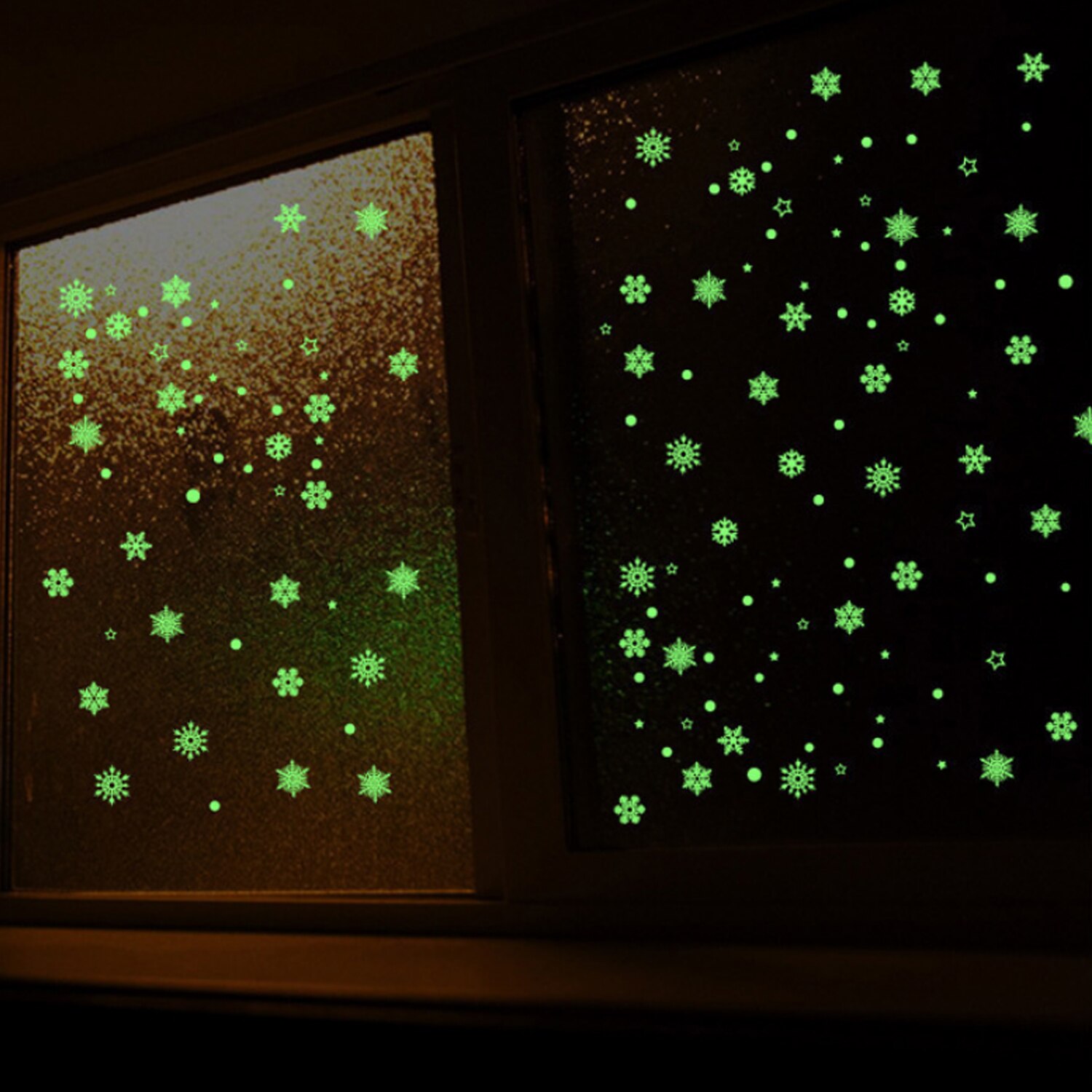 Luminous Glow in The Dark Sneeuwvlok Vorm Muur Raamdecoratie Stickers voor Kerst Festival Kinderkamer Thuis Slaapkamer