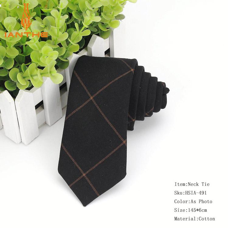 Moda męska diament sprawdź sztuczna tkanina z garnitur w paski chudy krawaty mężczyźni małe krawaty projektant krawat jednolity krawat: IA491