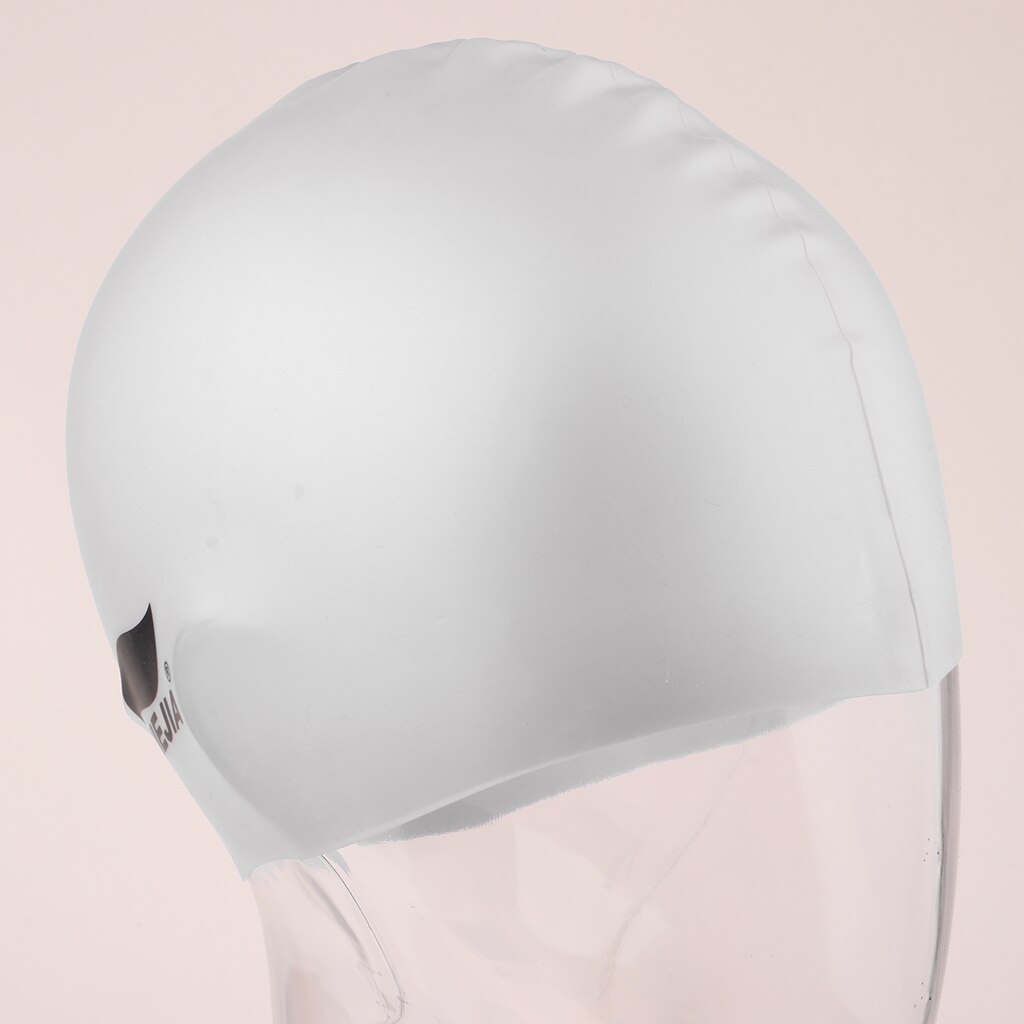 Veiligheid voor volwassenen en kinderen, siliconen zwemmutsen, universele zwemhoofddeksels voor watersporten, strandzwemmen, surfen, duiken en snorkelen.: Zilver zoals beschreven
