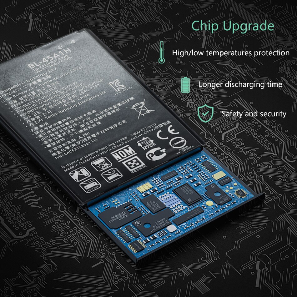 2300mAh BL-45A1H Replacement Battery For LG K10 LTE K425 K428 MS428 K430DSF K430DSY F670L F670K F670S F670 Q10 K420N K10