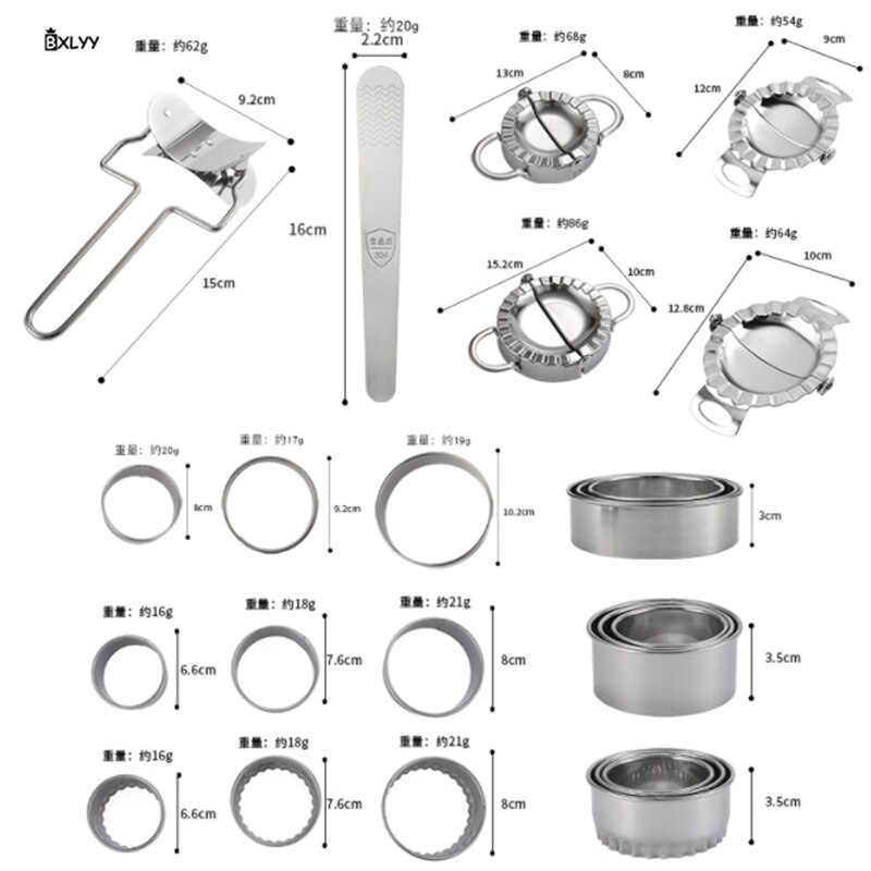 Accesorios de cocina, Gadgets, herramientas para Tartas, molde para Bola de masa de acero inoxidable, herramientas de cocina, suministros de pastelería, forma para cocinar la cocina. 8z