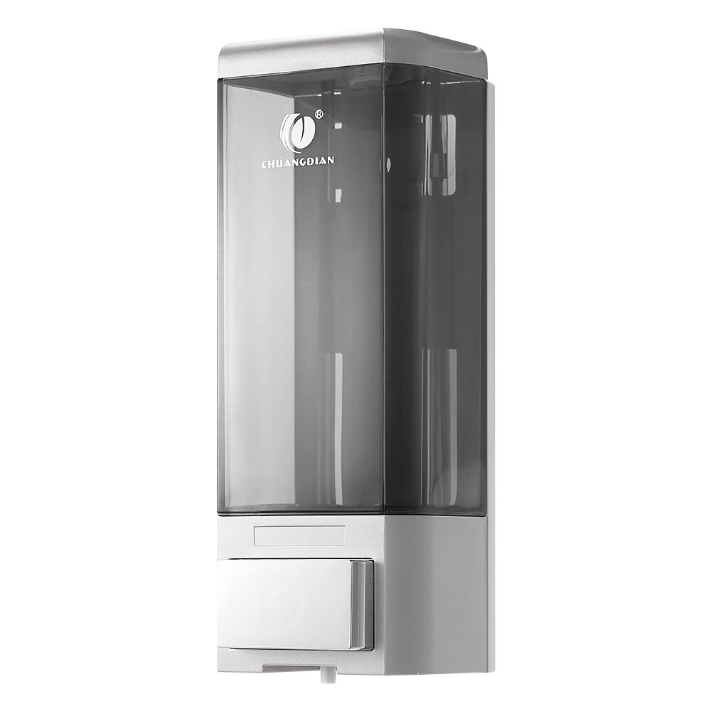 CHUANGDIAN Manual Gel Dispenser Wall Mount Soap Dispenser 500ml Liquid Hand Cleanser Lotion Dispenser Dispenser For Liquid Soap: Silver