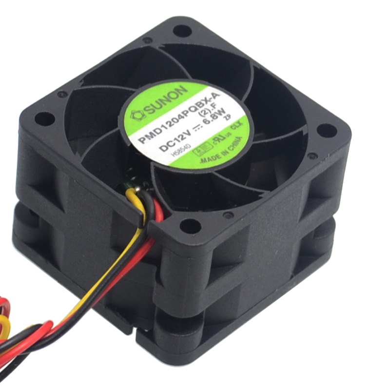 For sunon original pmd 1204 pqbx -a 4cm 40mm 4028 12v 6.8w høyhastighets server kjølevifte 40*40*28mm