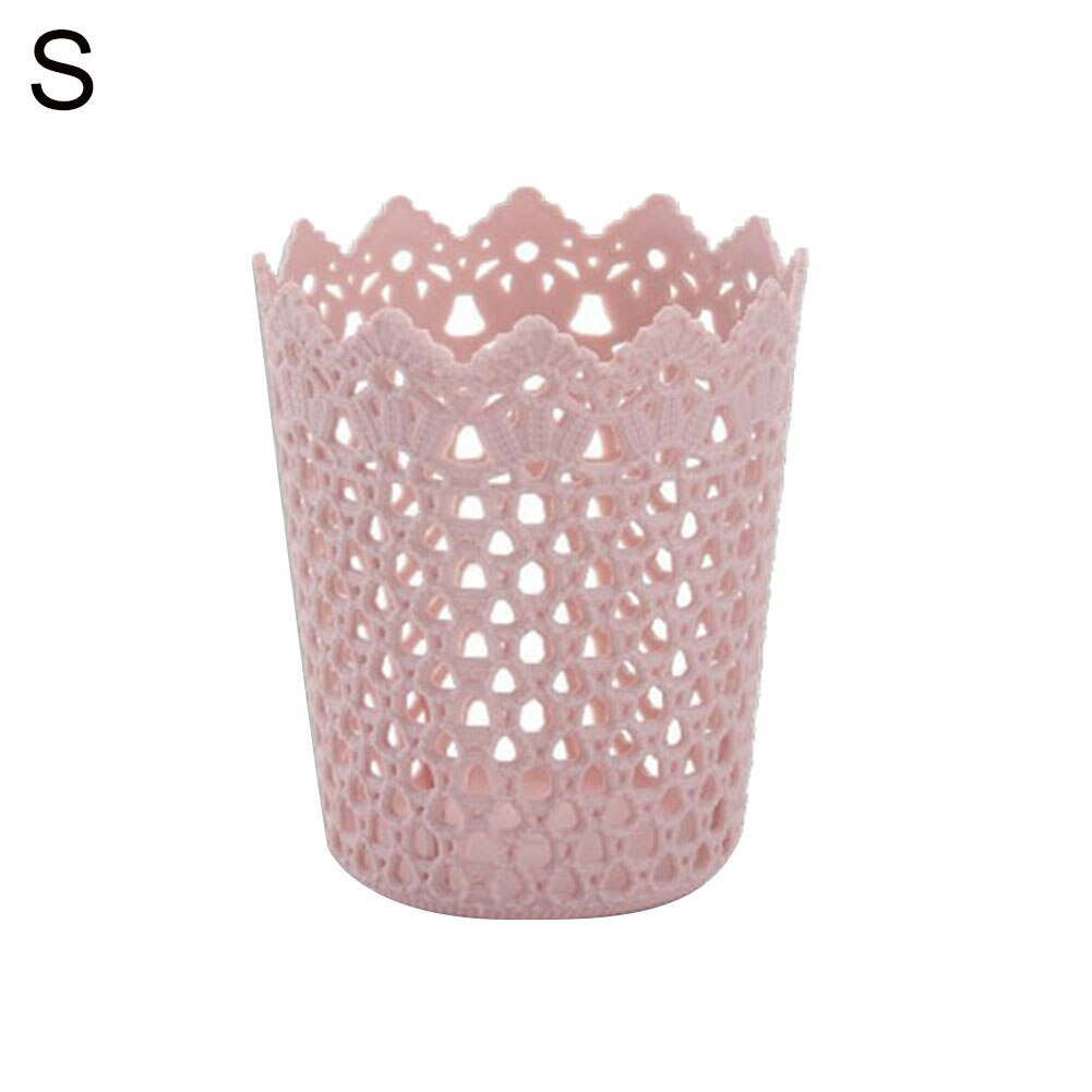 Plast hul blomst cylinder pen blyant børste holder opbevaring desktop organizer