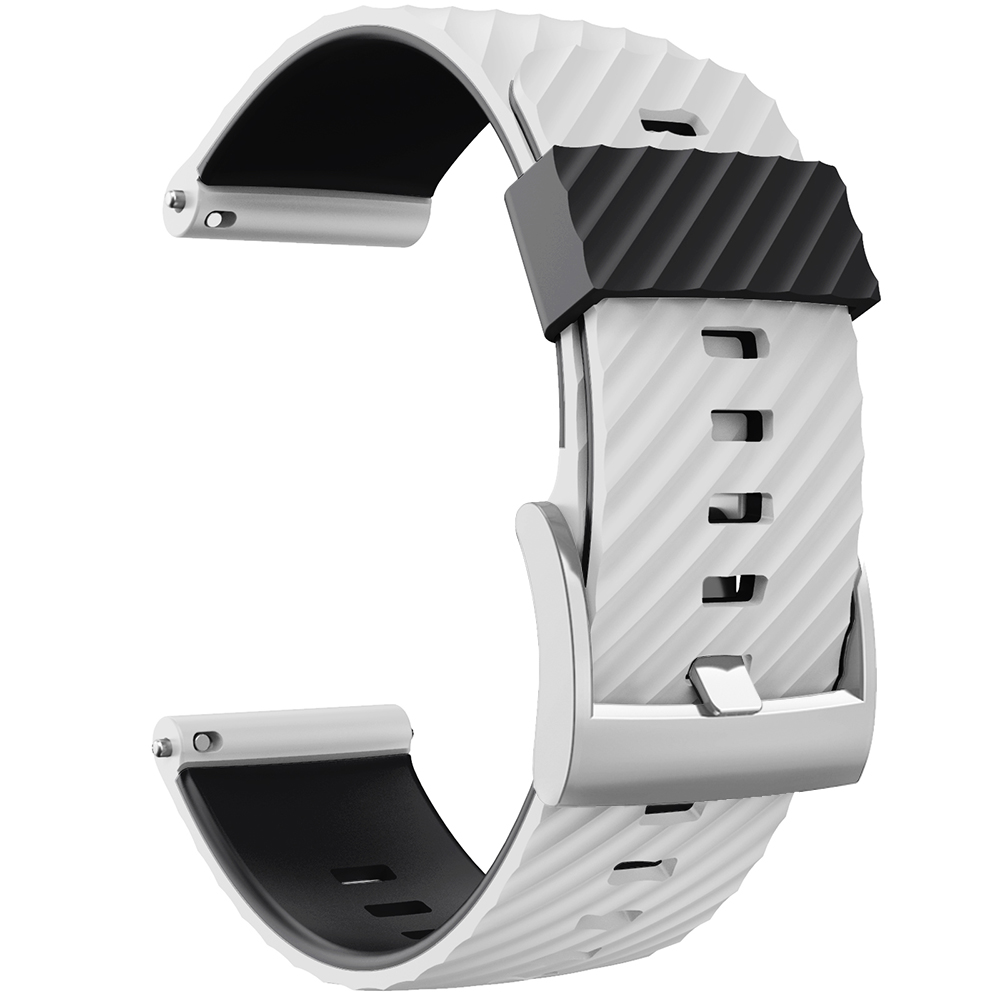 per Suunto 7/Suunto 9 cinturino di ricambio cinturino sportivo in silicone morbido per Suunto 9 Baro/9 spartano/9 GPS 24mm cinturino: Marrone