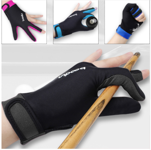 1 Piece Either Hands Billiard Pool Shooters 3 Fingers Gloves 4 colors Billiard Gloves Snooker Gloves Billiard Accessories