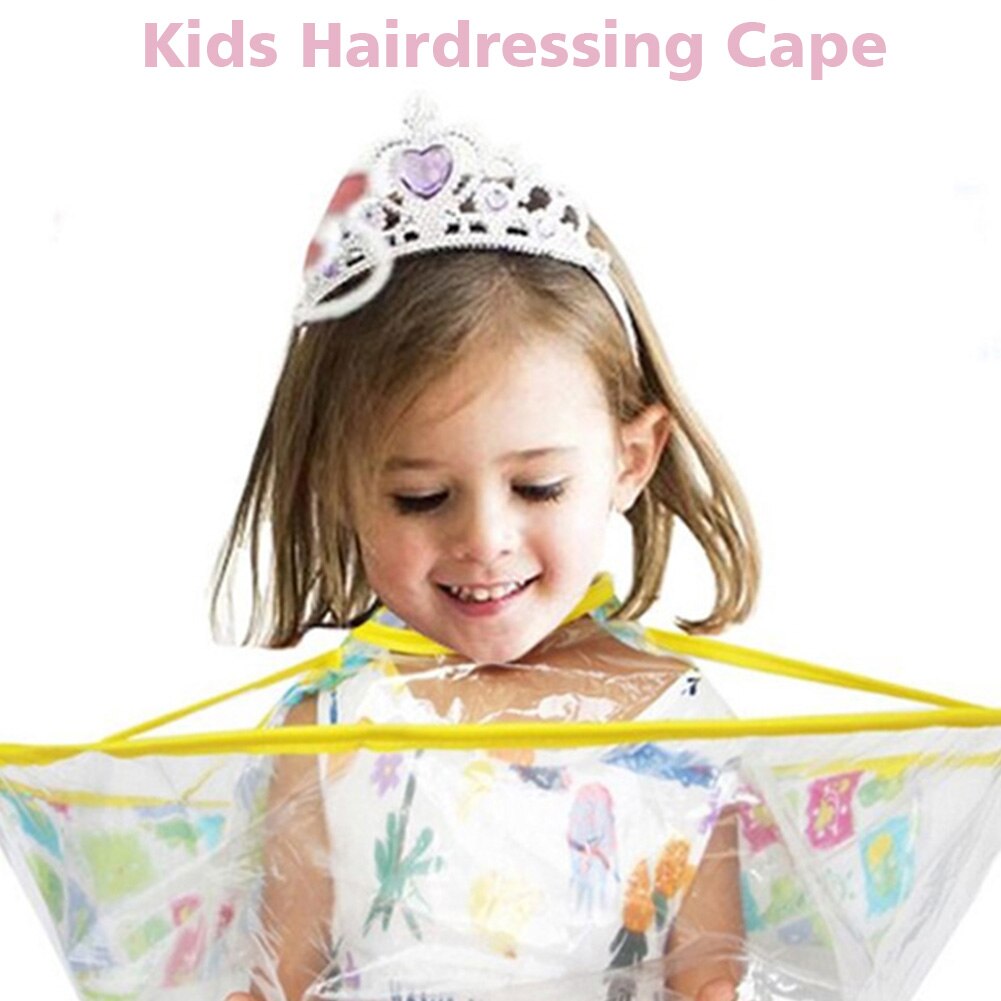 Facile à nettoyer vêtements imperméables enfant enfants coiffure Cape style solide dessin animé Cape Anti statique Salon outil maison coupe de cheveux tablier