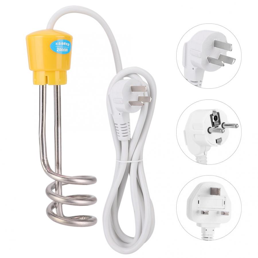 2000W Draagbare Spiraal Buis Water Verwarming Water Elektrische Boiler Verwarmingselement 220V 2M Kabel Lengte