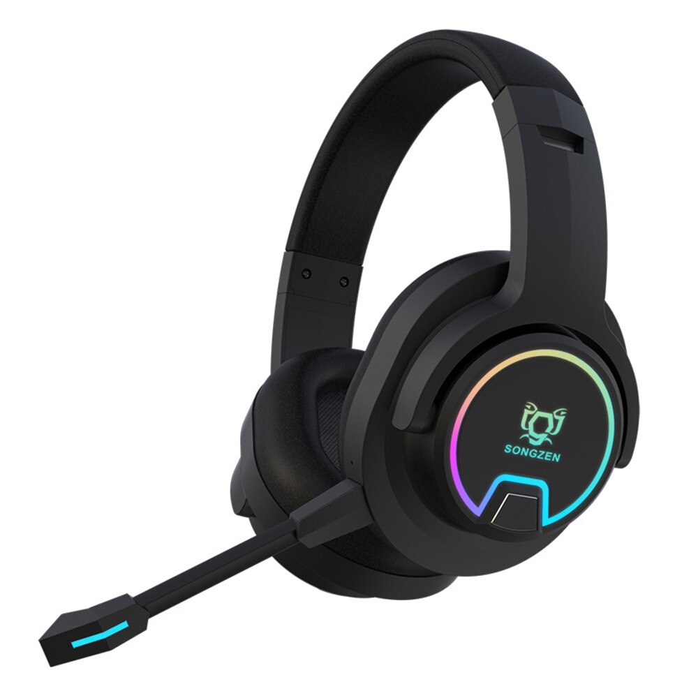 Mpow Wireless Bluetooth 5.0 Gaming Headset Professinal Noise Reduction Mic &amp; 7.1 Surround Sound RGB Lighting Gaming Headphones: Default Title