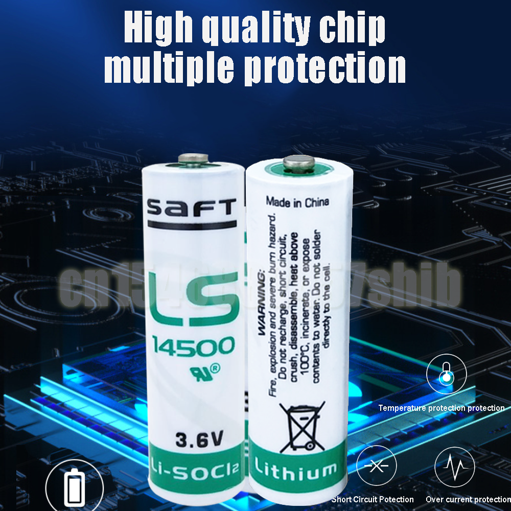 4pcs Original 3.6V Saft LS14500 ER14505 14500 TL5104 AA 2400mAh Lithium Battery For PLC Spare Equipment Meter Primary Battery