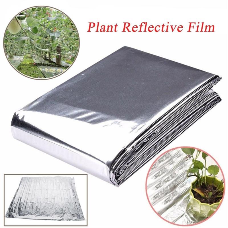210X120Cm Silver Plant Pet Reflecterende Mylar Film Groeien Licht Accessoires Kas Reflectie Coating Plant Covers