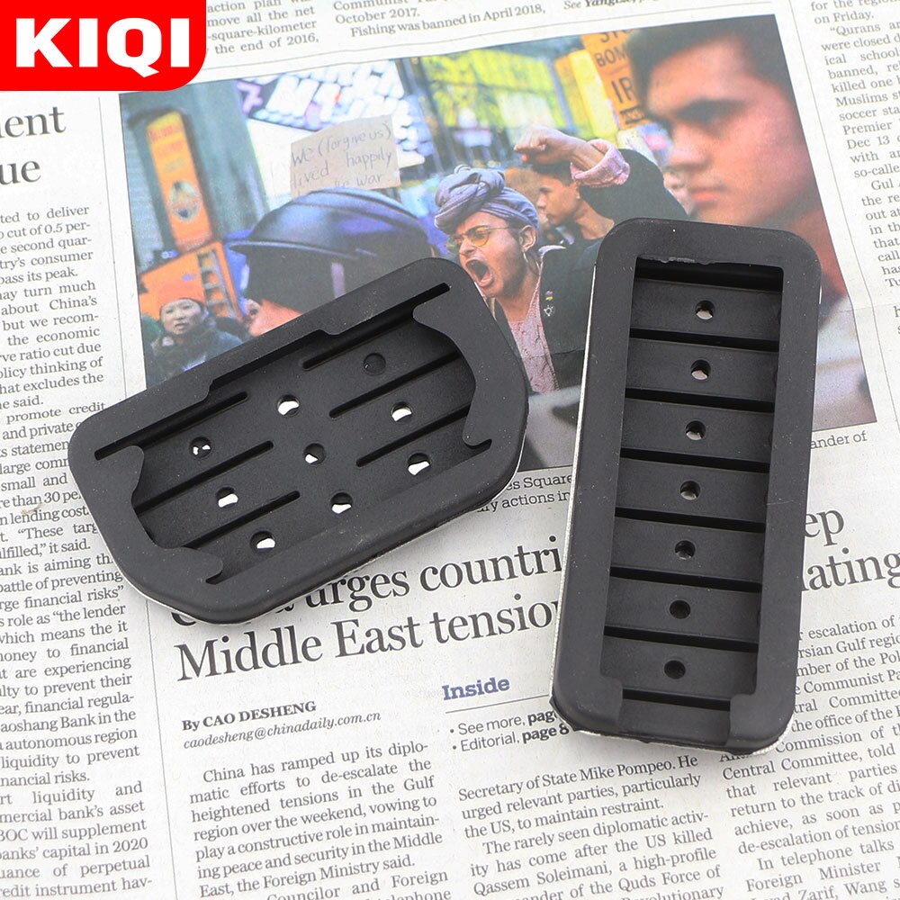 Kiqi rustfrit stål bil pedal pedal cover til suzuki  sx4 aerio ciaz vitara s-cross splash ignis kizashi sidekick samurai dele