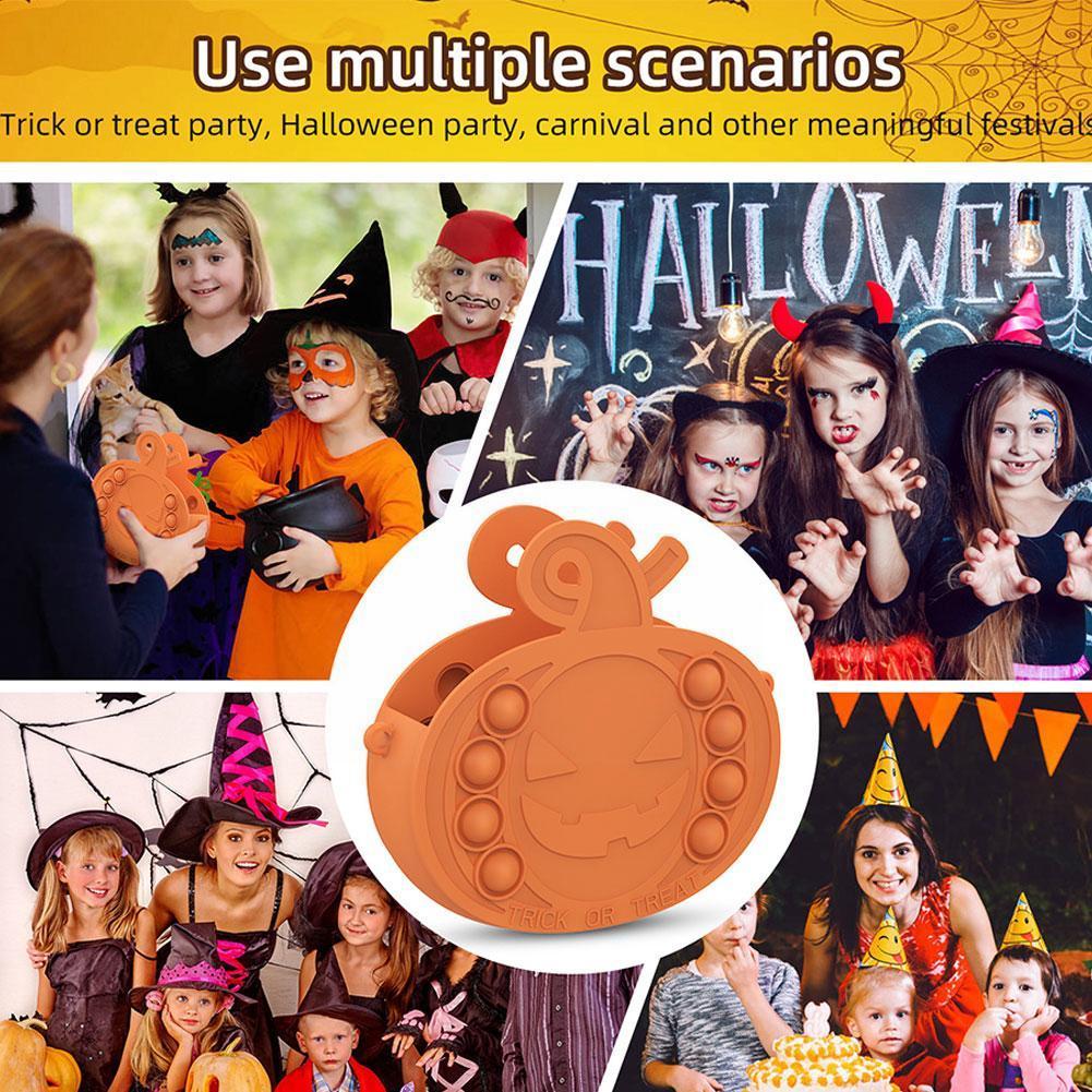 Neue Halloween Kürbis Popet Große Fingerspitze Reliver Dimmer Dekompression Handtasche Simpl Geschoben Anti-betonen Spielzeug Blasen Art J2o1