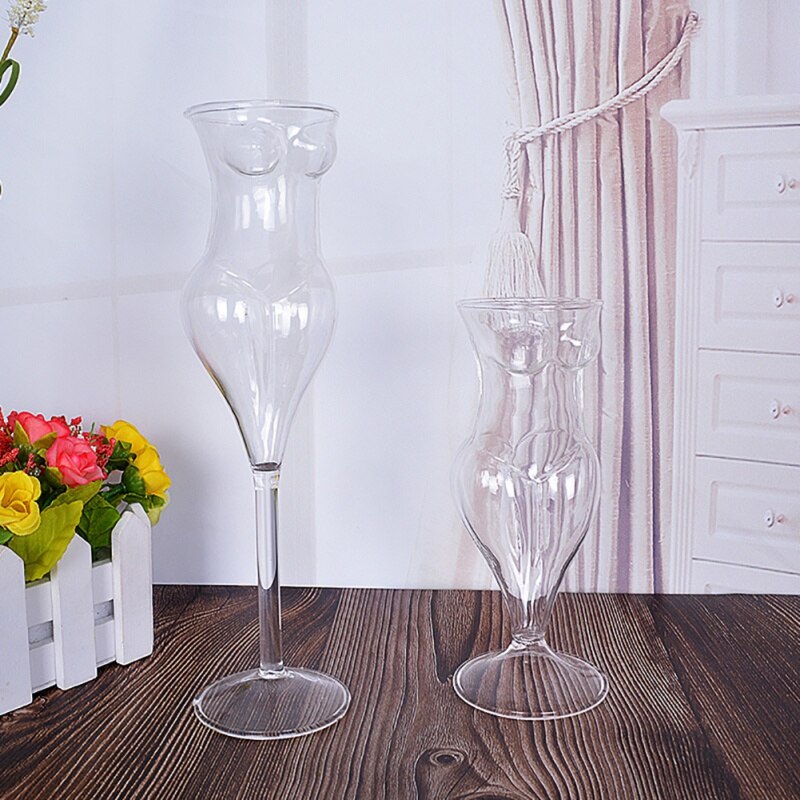 bar champagne glass kopp cocktail vin flaske naken formet håndlaget bar verktøy beger stilk stor liten størrelse hjemme kjøkken bruk