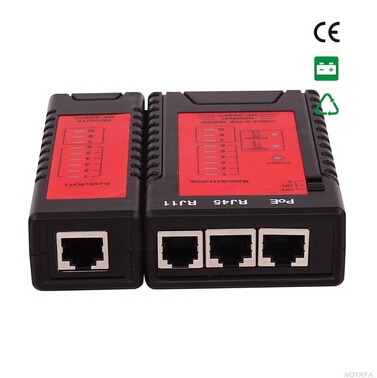 , Noyafa NF-468PF RJ45 RJ11 PoE test Tester de Cable de red, comprobar la continuidad del Cable