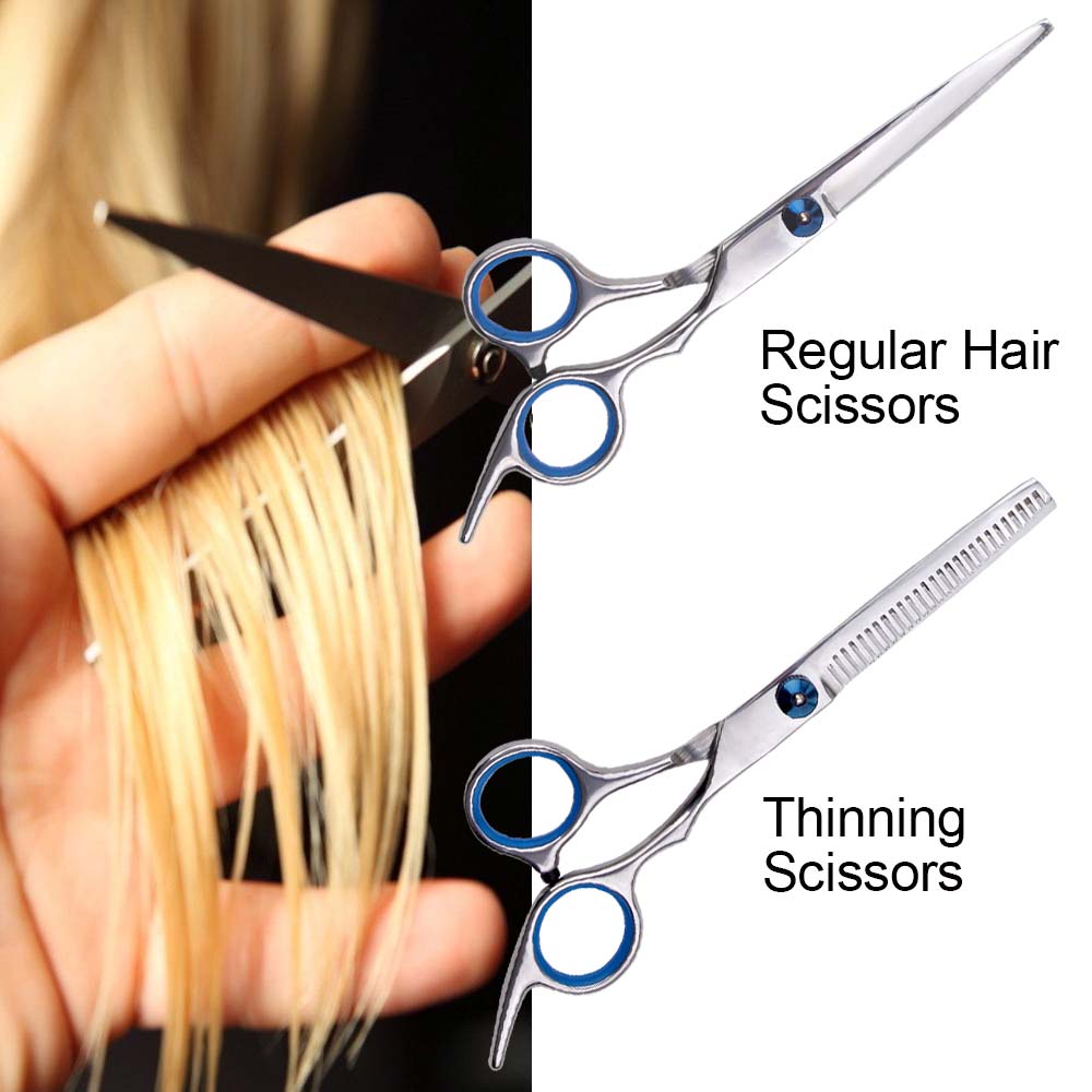 Ciseaux de coiffure coupe amincissement outil de coiffure acier inoxydable ciseaux à cheveux amincissement cisailles outil