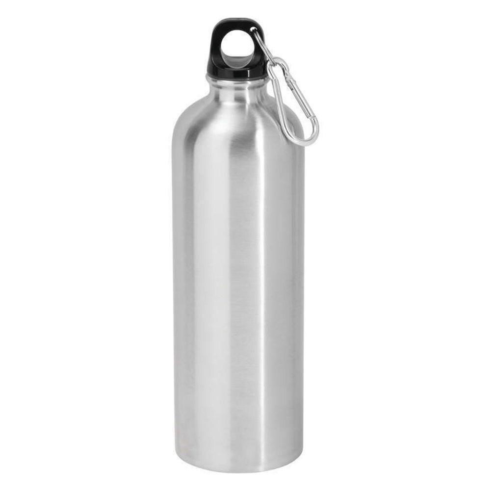 Vattenflaska i aluminium 400ml 500ml 600ml utomhusmotionscykel sportvattenflaskor dricksvattenkokare med lock lätt att bära: 500ml silver