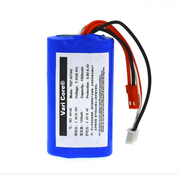 7.4 V 18650 Lithium Batterij 1500 mAh 8.4 V Lithium Ion Batterij Vliegtuigen Batterij Batterij +