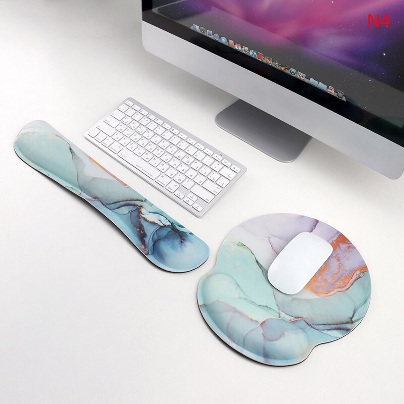 1Pc Keyboard Wrist Rest Pad Mouse Keyboard Wrist Rest Support Pad Set Ergonomic Wrist Cushion Support With Memory Foam: N4
