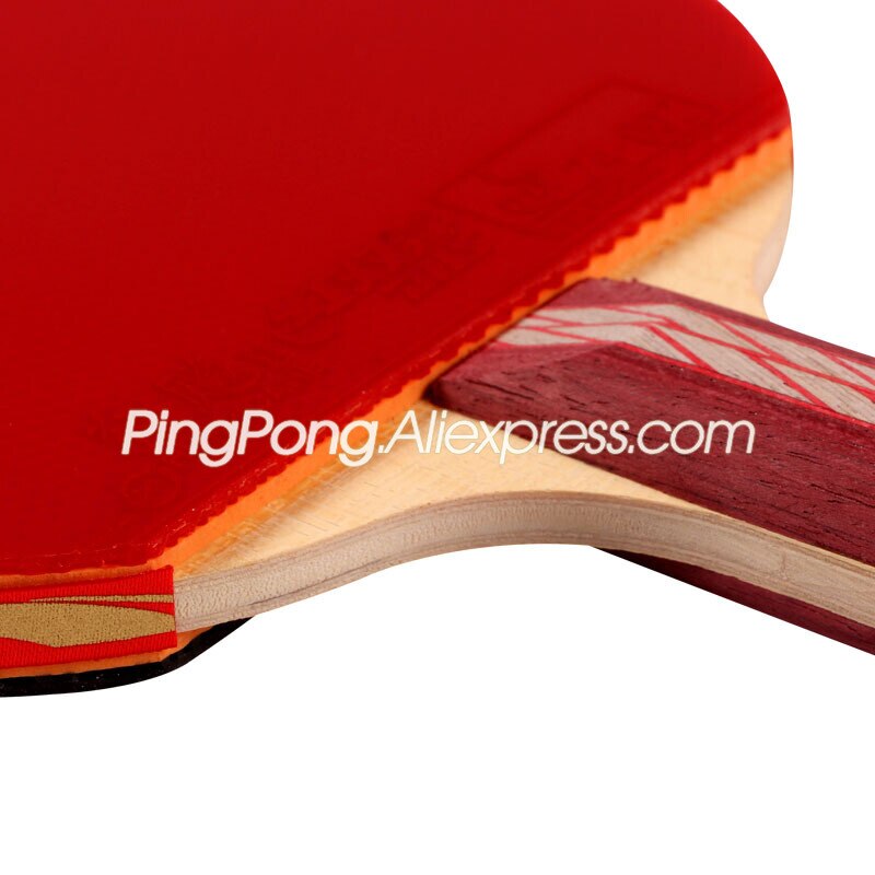 Raquette de Tennis de Table 4 étoiles DHS 4002 avec caoutchouc (ouragan 3) batte de Ping-Pong 4 étoiles DHS d'origine