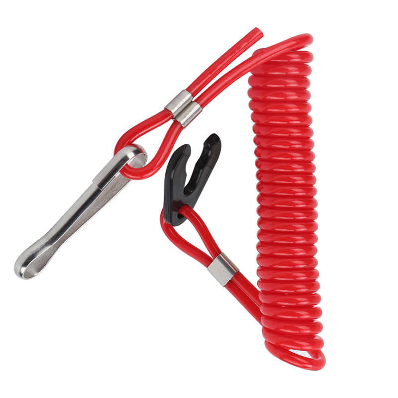 Engine Stop Lanyard Outboard Engine Emergency Stop Lanyard Outboard Motors Safety Rope Flameout Stop Switch
