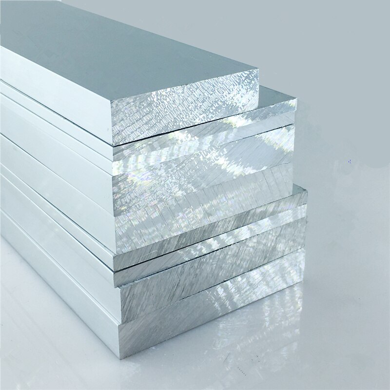 Plaque d'aluminium 6063-T5 10mm x 50mm longueur 200mm épaisseur d'oxydation en alliage d'aluminium 10mm largeur 50mm