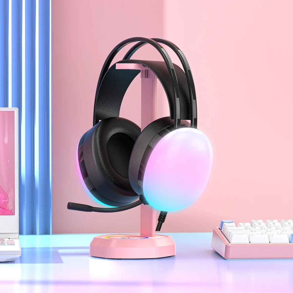 G607 Bedrade gamingheadset Neutraal 7.1-kanaals Esports-gefactureerd met microfoon voor meeslepende audio-ervaring