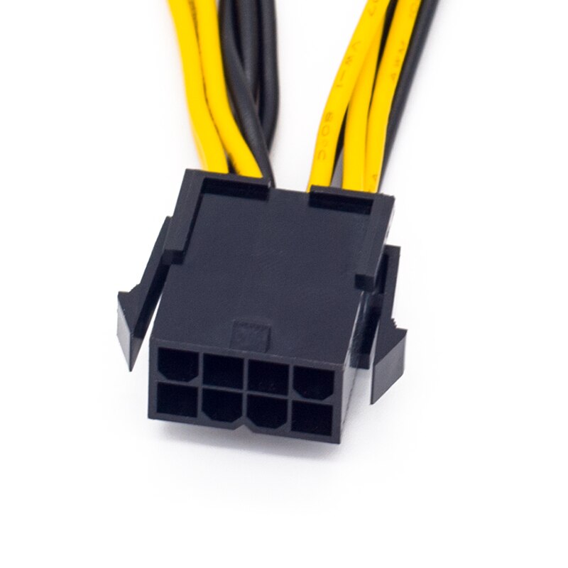 1-10 pcs RGEEK 12V EPS CPU 8 Pin to Dual 8(6 2) Pin PCIE Pci-e PCI Express Adapter Power Supply Splitter Cable 20cm for Mining