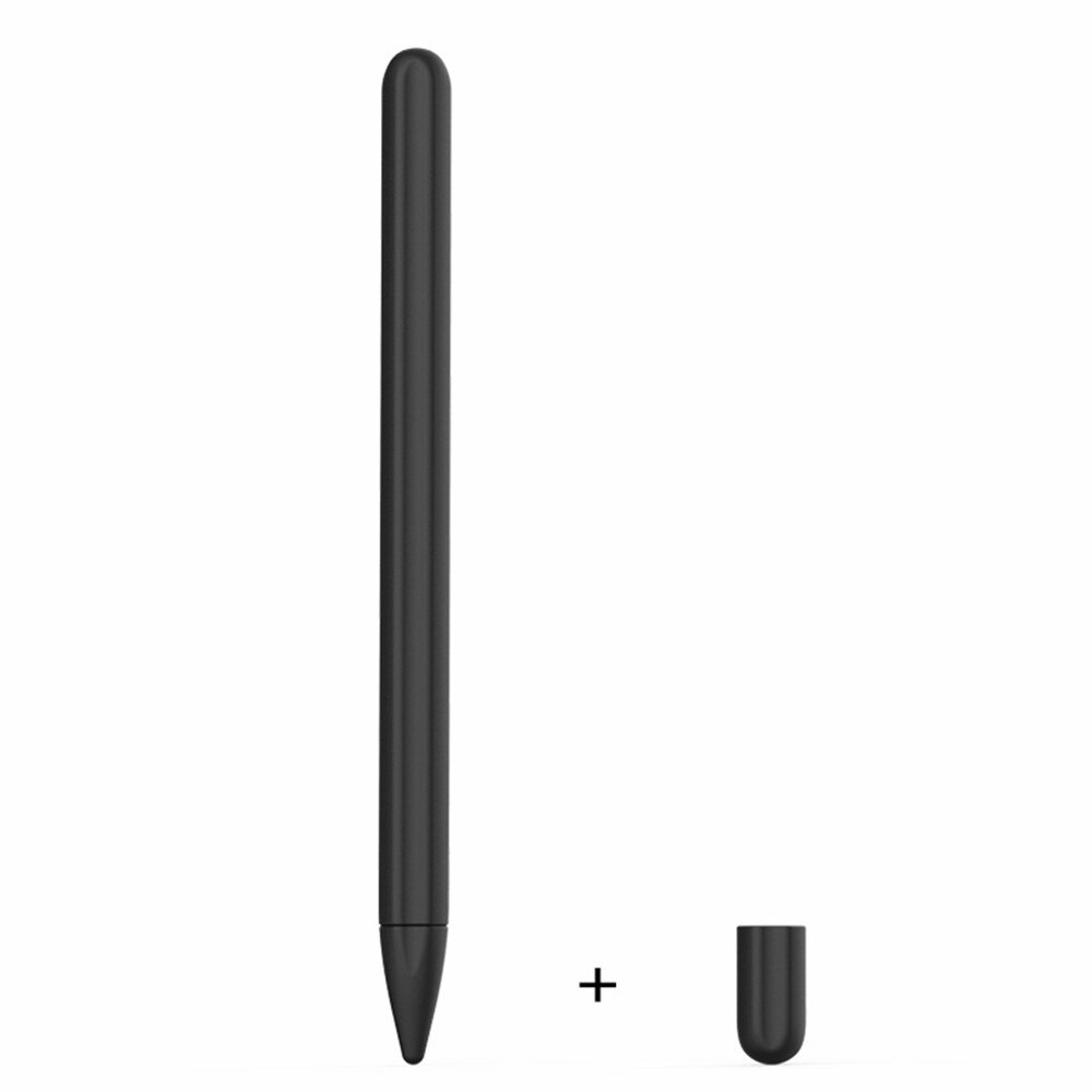 Zachte Siliconen Compatibel Voor Huawei M-Etui Compatibel Voor Tablet Touch Pen Stylus Beschermhoes Cover Anti-verloren: Black