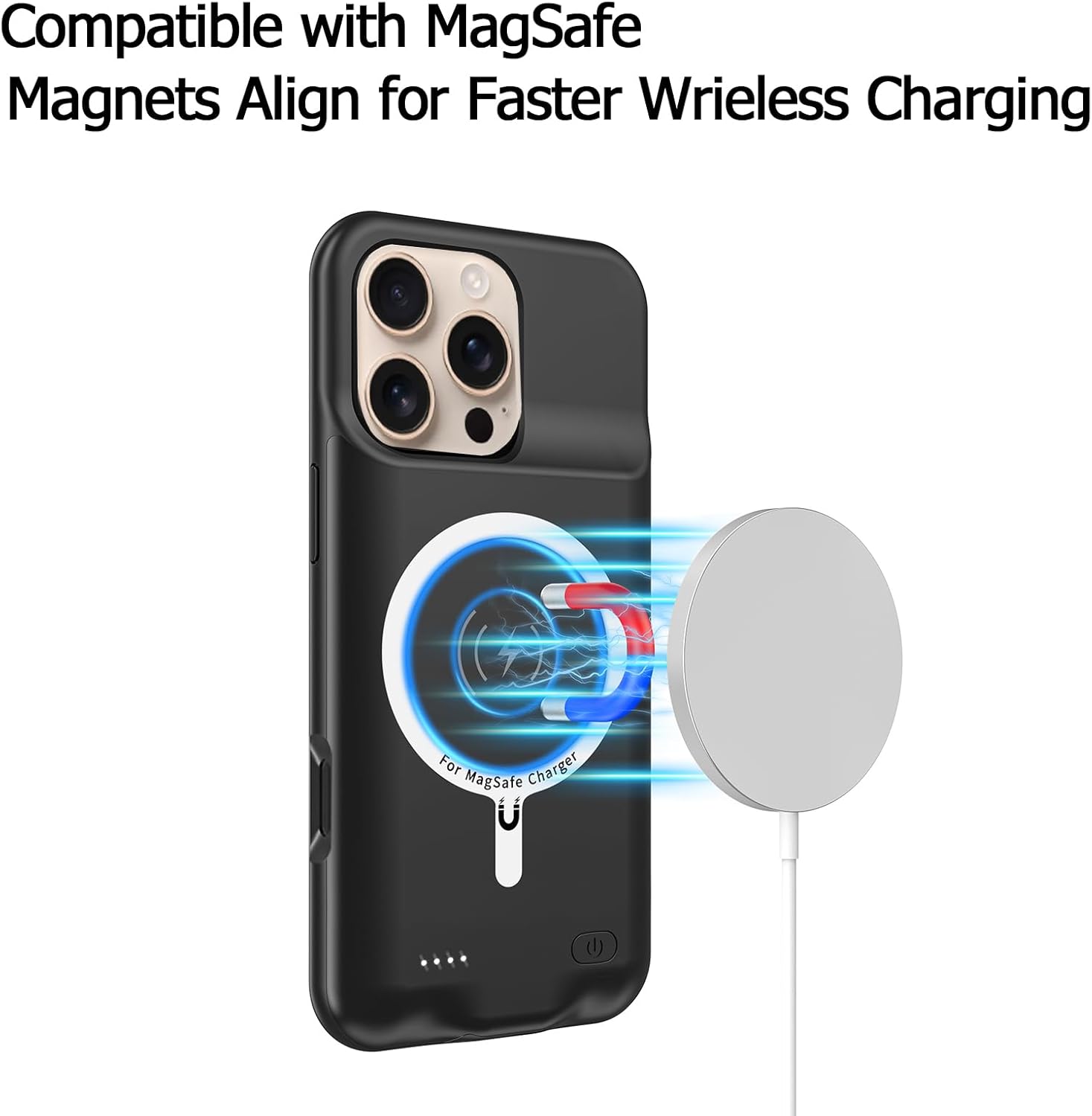 10000 mAh Batterij Case Voor iPhone 17 Power Bank Magnetische Draadloze Opladen Cover voor Magsafe Oplader Power case bateria externa