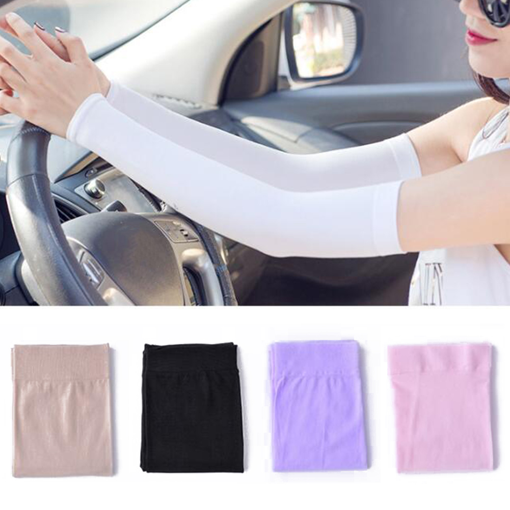 1 Pair Men Women Arm Sleeves Summer Sun UV Protection Cycling Running Fishing Clambing Driving Arm Cover
