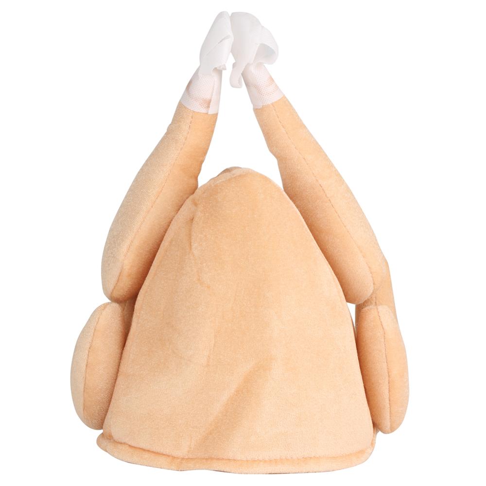 Funny Adults Plush Hat Thanksgiving Day Hats Roasted Turkey Cap Party Festival Costume Caps Chicken Cosplay Novelty Funny