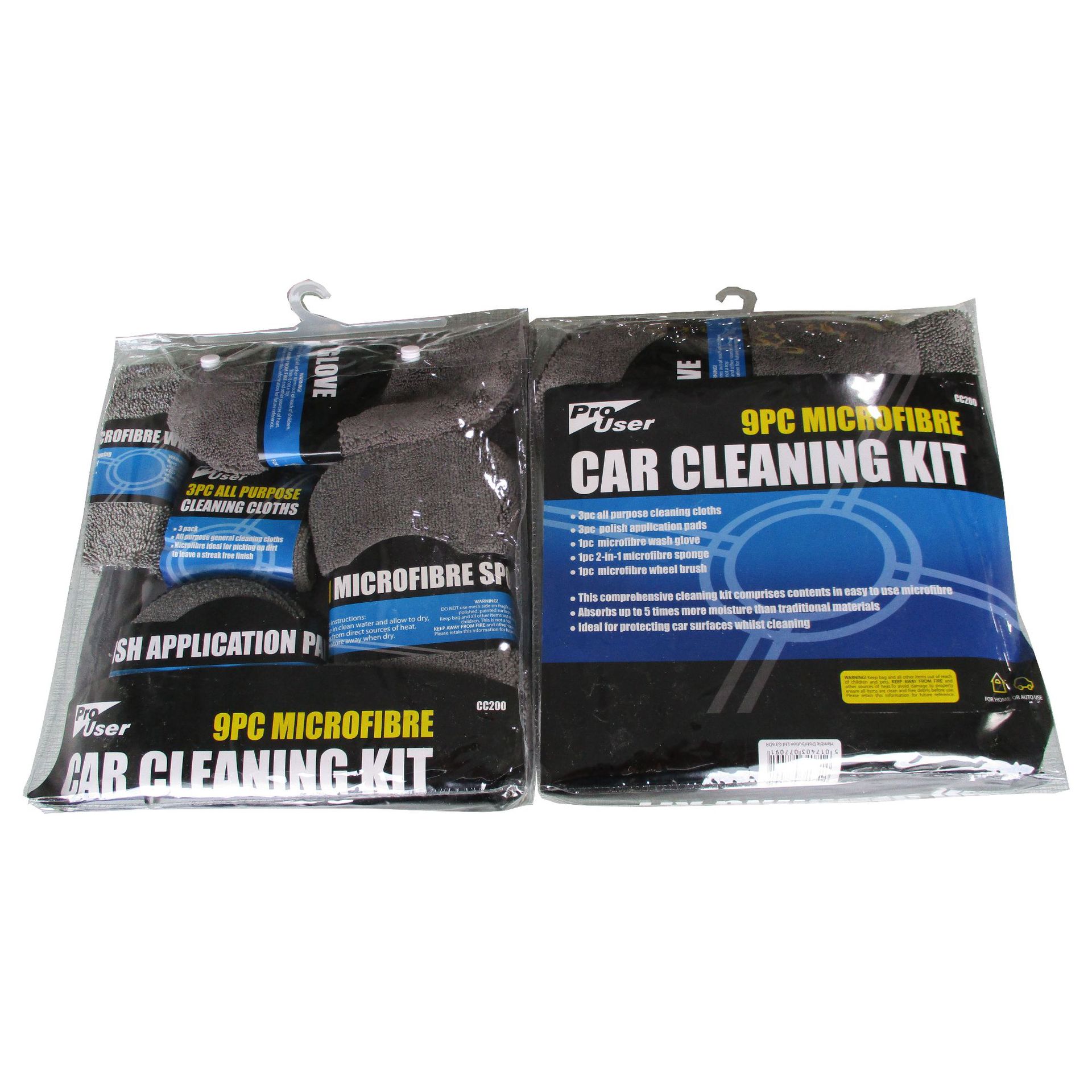 Coche Kit de limpieza de 9 Uds incluyen lavado guante de esponja cepillo para llantas 3 uds cera Pad y 3 uds Toalla de microfibra lavado herramientas de detallando