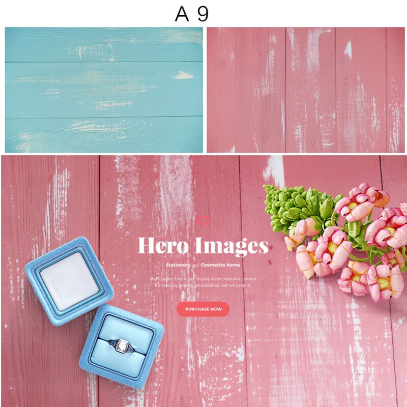 Double-sided Different HD Drawing Woodgrain Texture Photography Backdrop Board Shooting Background Paper Pad for Food Cosmetic