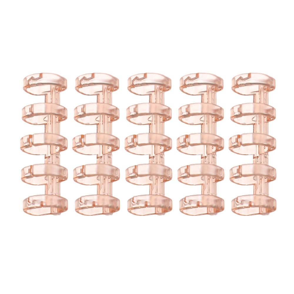 Ensemble de 5 Clips créatifs pour classeur à 5 trous, anneaux en spirale à 5 trous, reliure de livres à feuilles mobiles, bobine de scrapbooking, pour Album de bricolage: pink