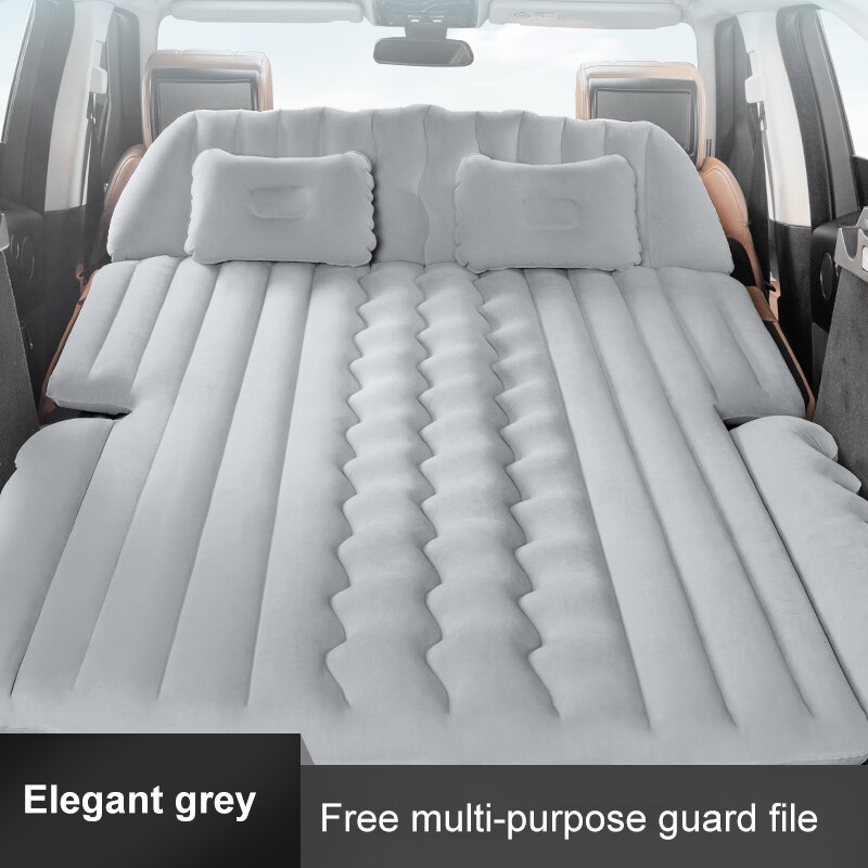 Lit/coffre gonflable de voiture, matelas pliant de voyage SUV/artefact de couchage de voiture arrière d&#39;airbag général/indépendant: Gray